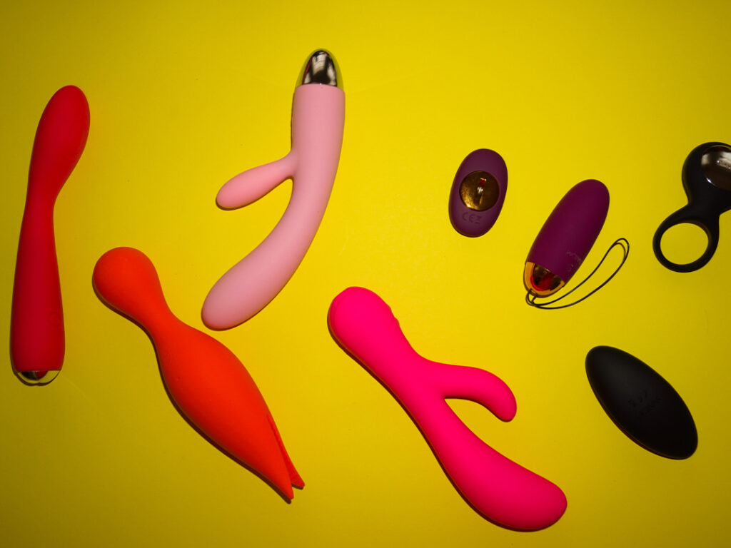 group of sex toys